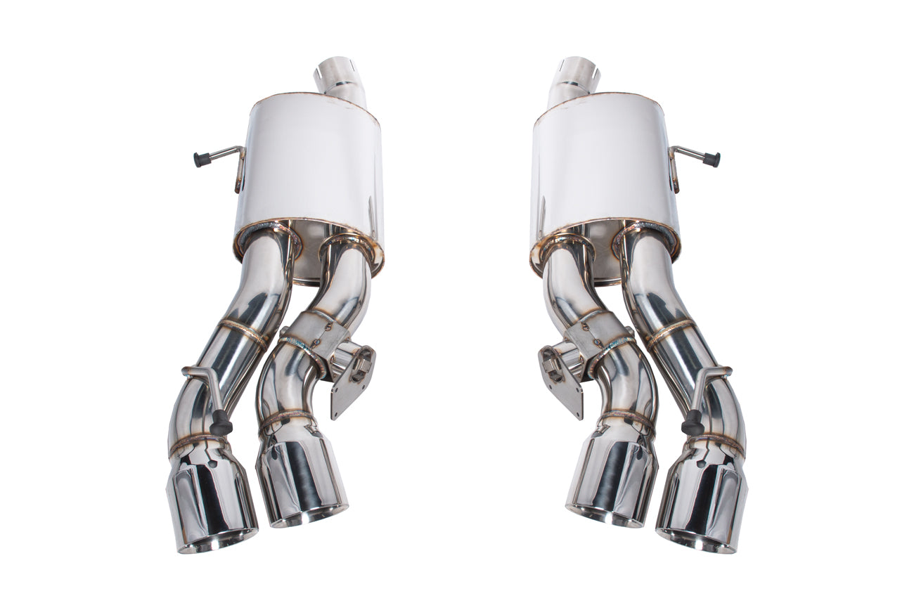 2016+ Cadillac CTS-V V3 Sedan | NPP Valved Axle Back Quad Tips Exhaust